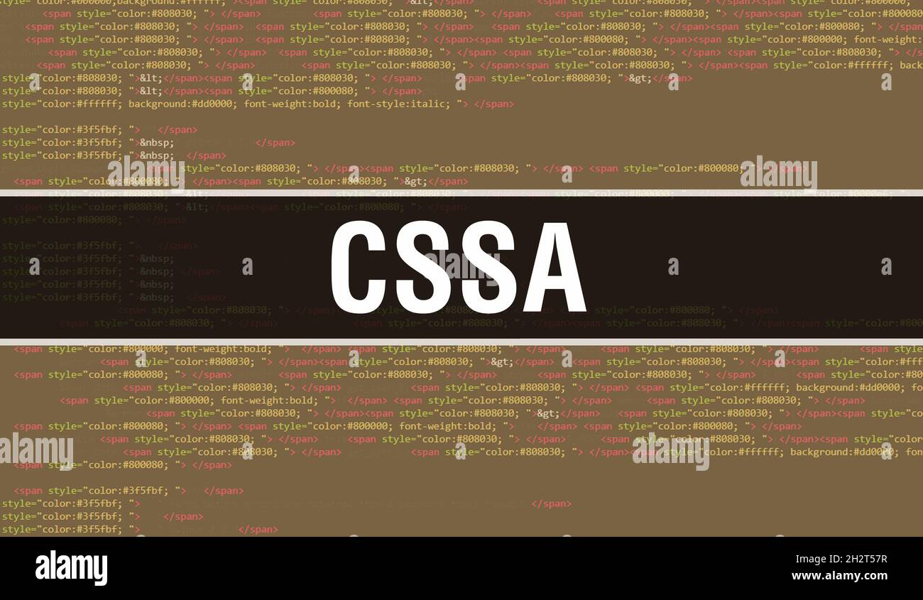 CSSA with Binary code digital technology background. Abstract ...