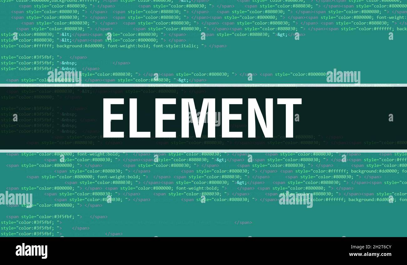 Element with Binary code digital technology background. Abstract ...