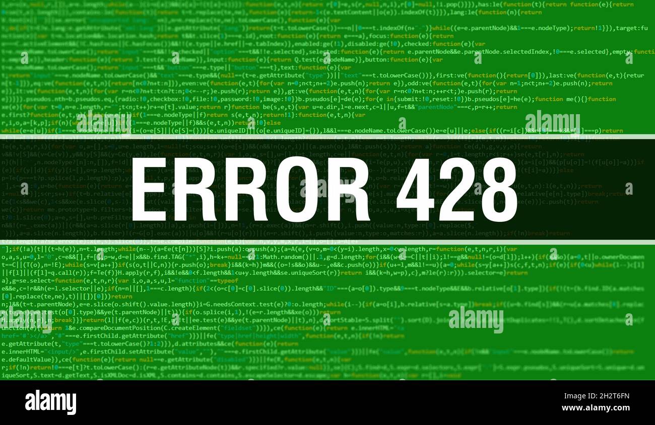 Error 428 background hi-res stock photography and images - Alamy