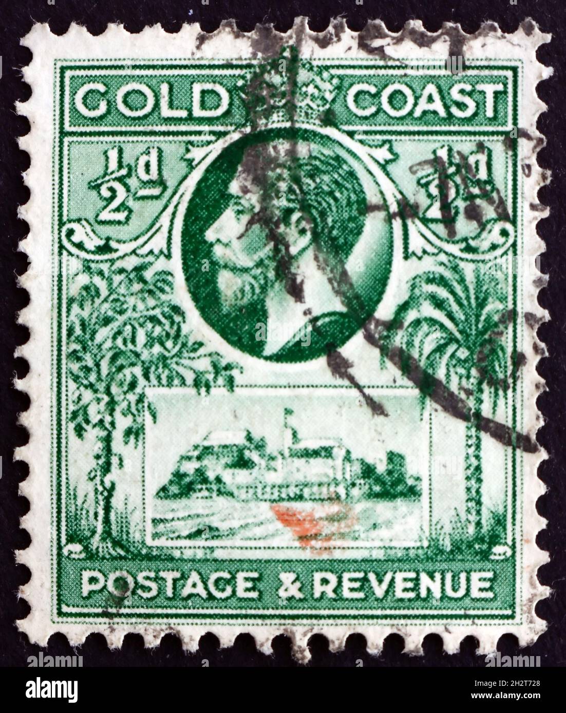 GOLD COAST CIRCA 1928 a stamp printed in British colony Gold Coast