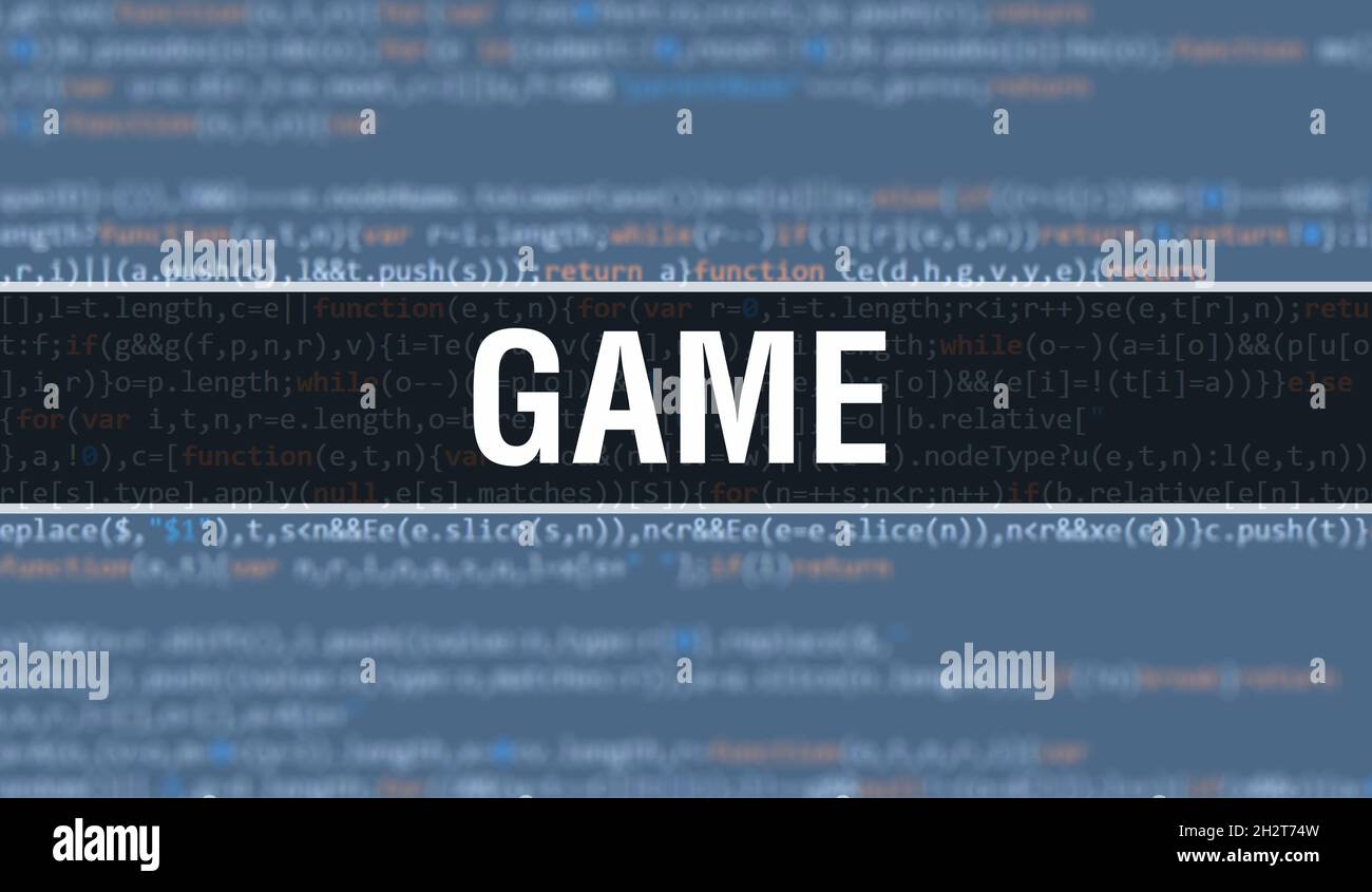 game with Binary code digital technology background. Abstract ...