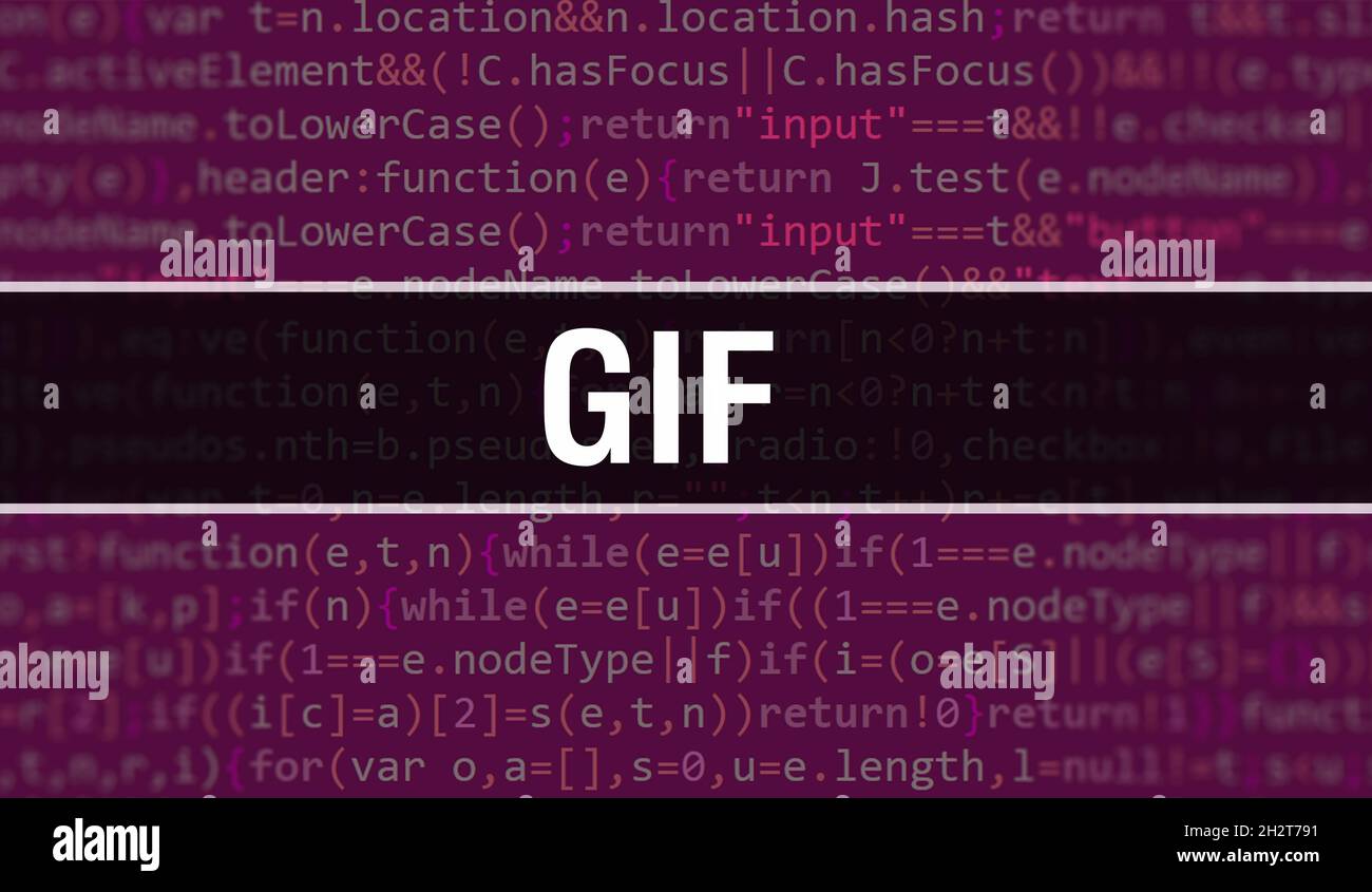 gif concept with Random Parts of Program Code. gif with Programming ...