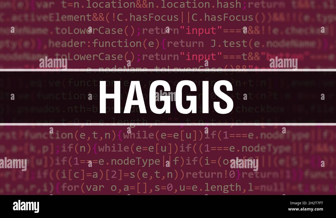 Haggis text written on hi-res stock photography and images - Alamy
