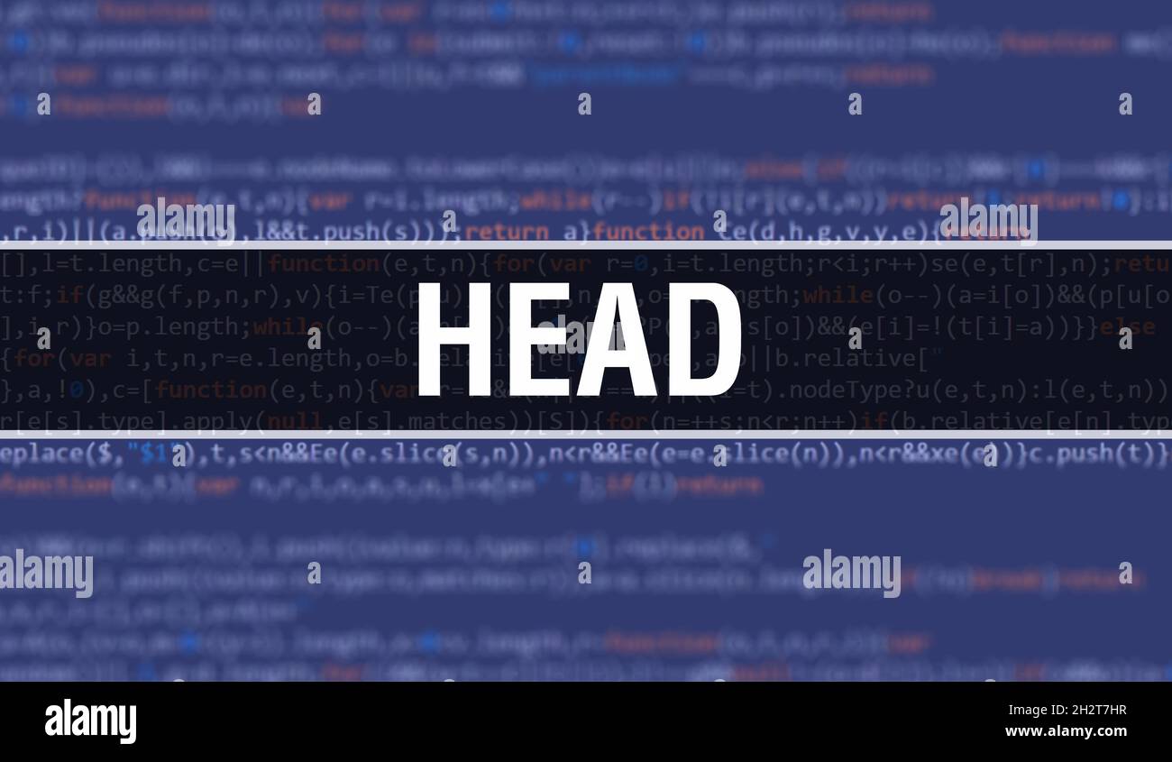 HEAD concept with Random Parts of Program Code. HEAD with Programming ...