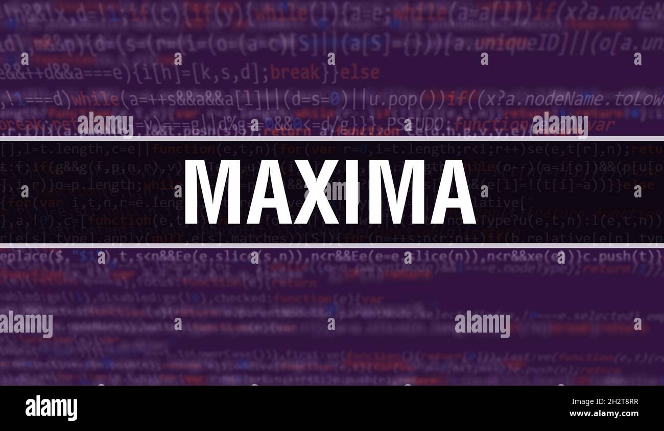 Maxima Text High Resolution Stock Photography and Images - Alamy