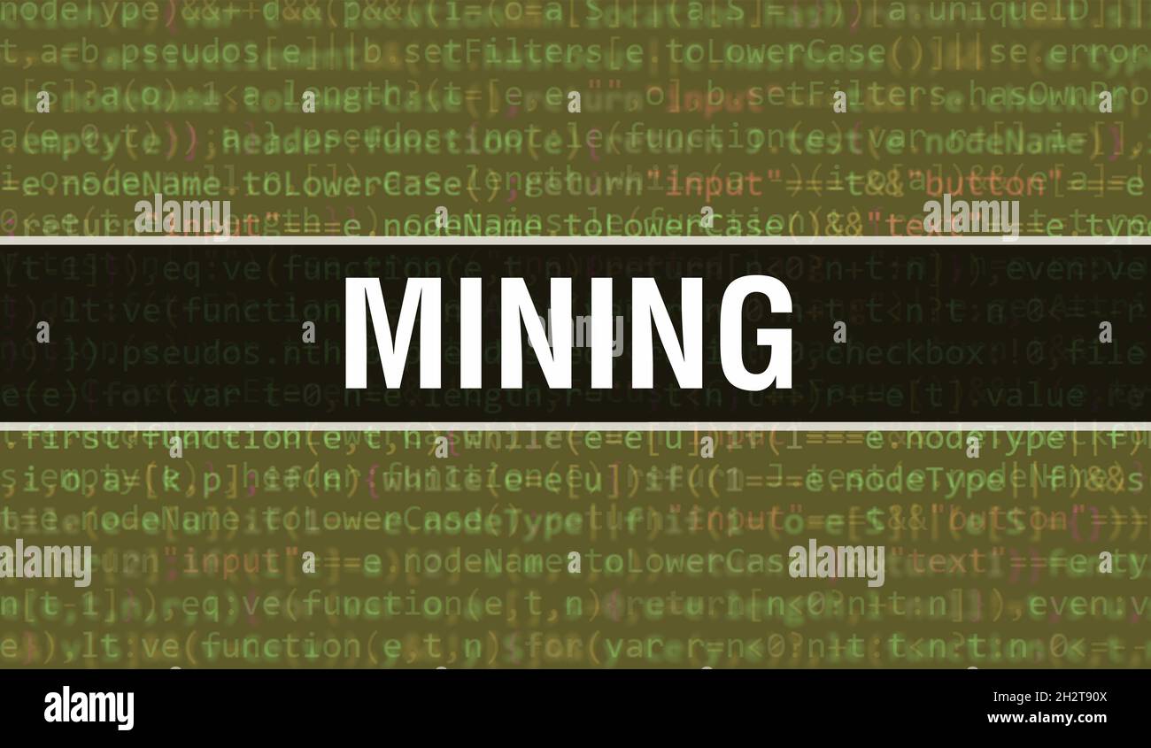 Mining with Abstract Technology Binary code Background.Digital binary ...
