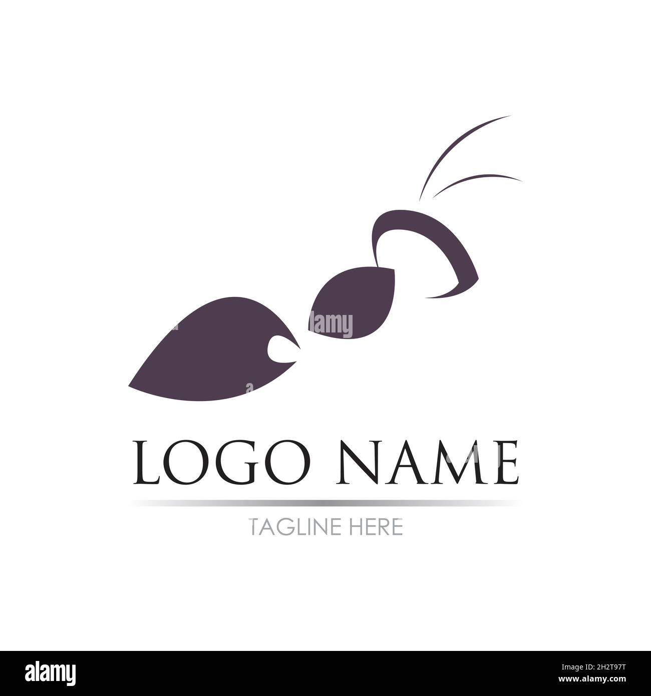Ant Logo template vector illustration design Stock Vector