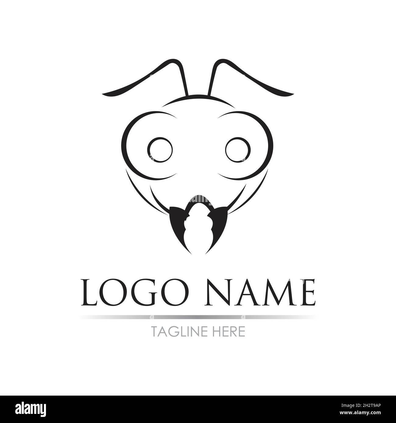 Ant Logo template vector illustration design Stock Vector