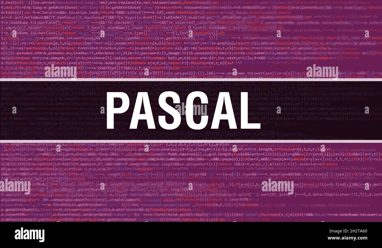 Pascal concept with Random Parts of Program Code. Pascal with ...