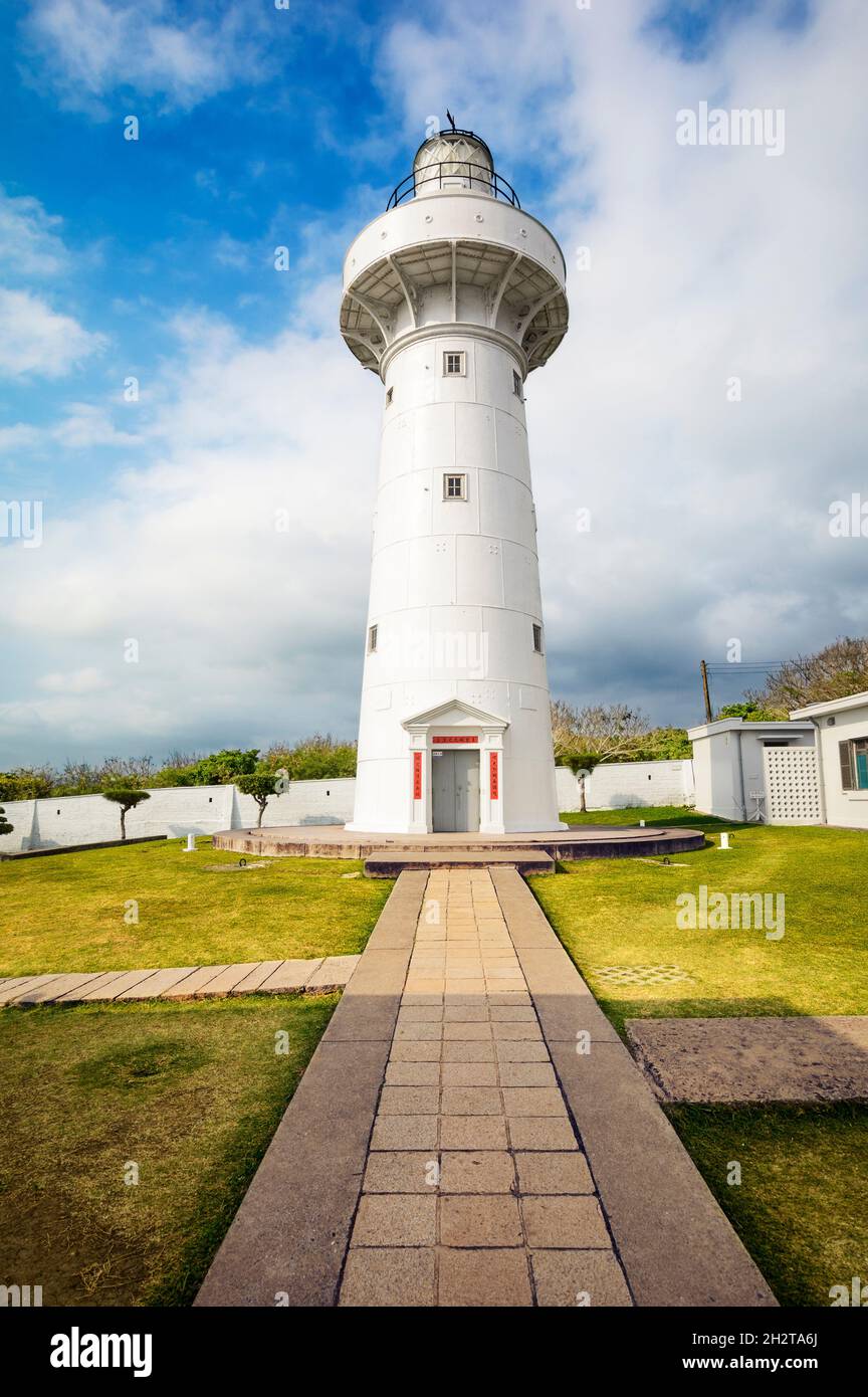 Eluanbi lighthouse, Hengchun, Taiwan Stock Photo