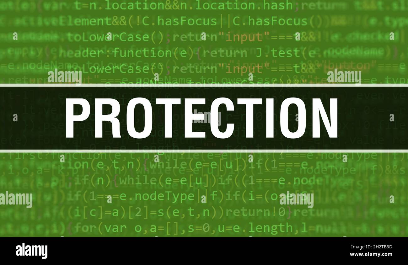 Protection concept with Random Parts of Program Code.Protection text ...
