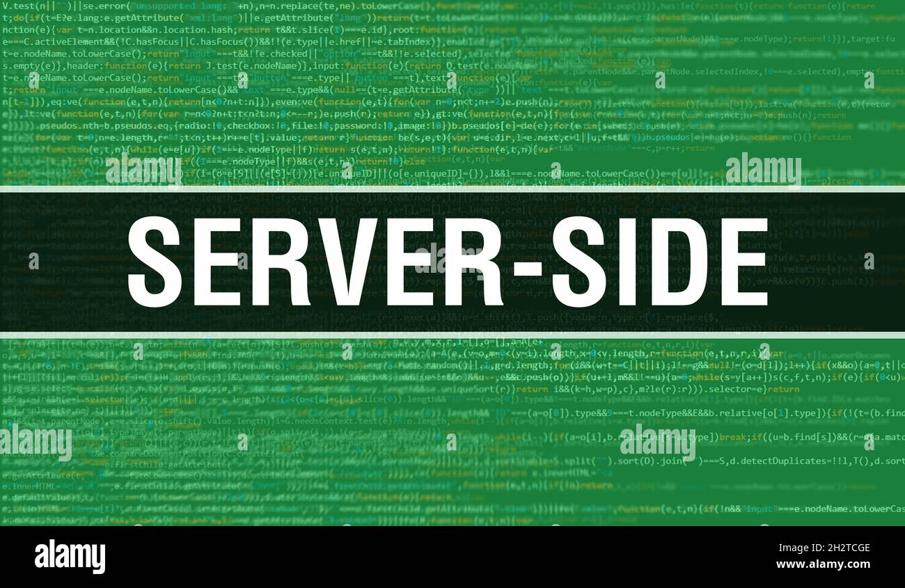 Server-side concept with Random Parts of Program Code. Server-side with ...