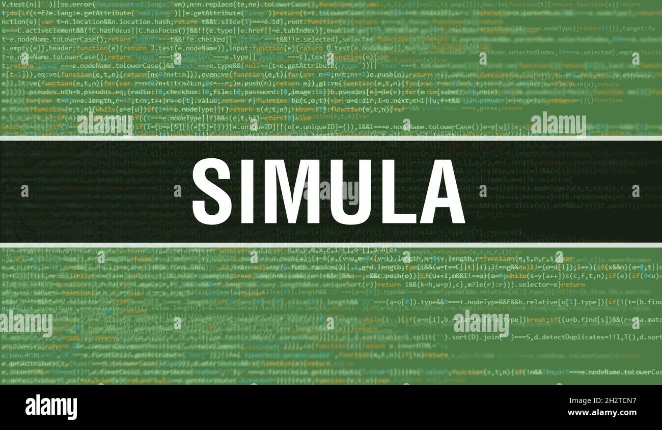 Simula Concept With Random Parts Of Program Code Simula With Programming Code Abstract 