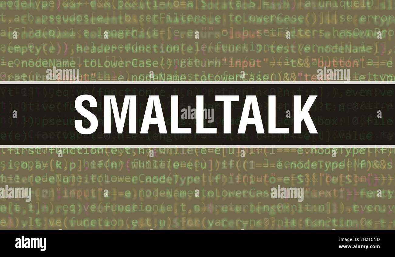 Smalltalk with Binary code digital technology background. Abstract ...