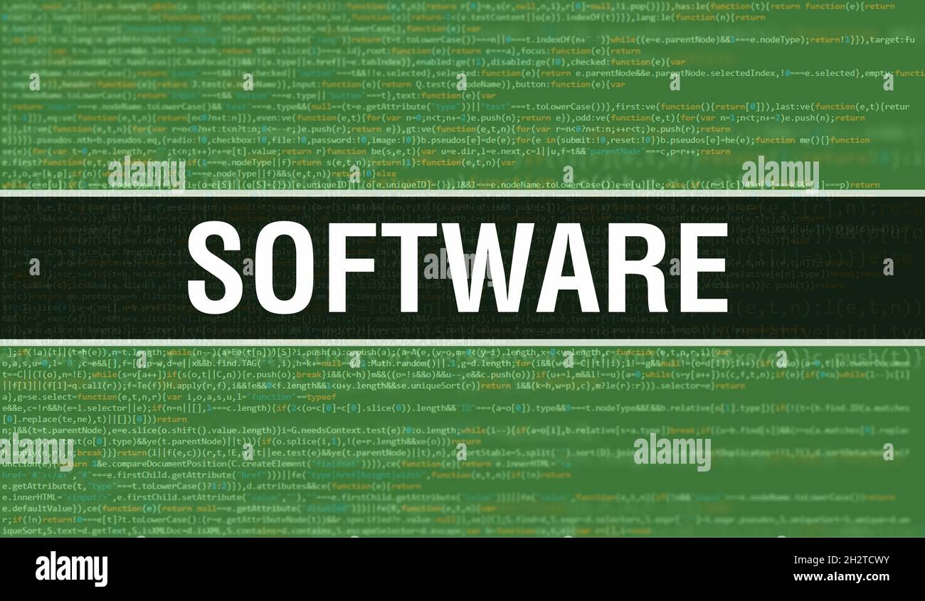 software with Abstract Technology Binary code Background.Digital binary ...