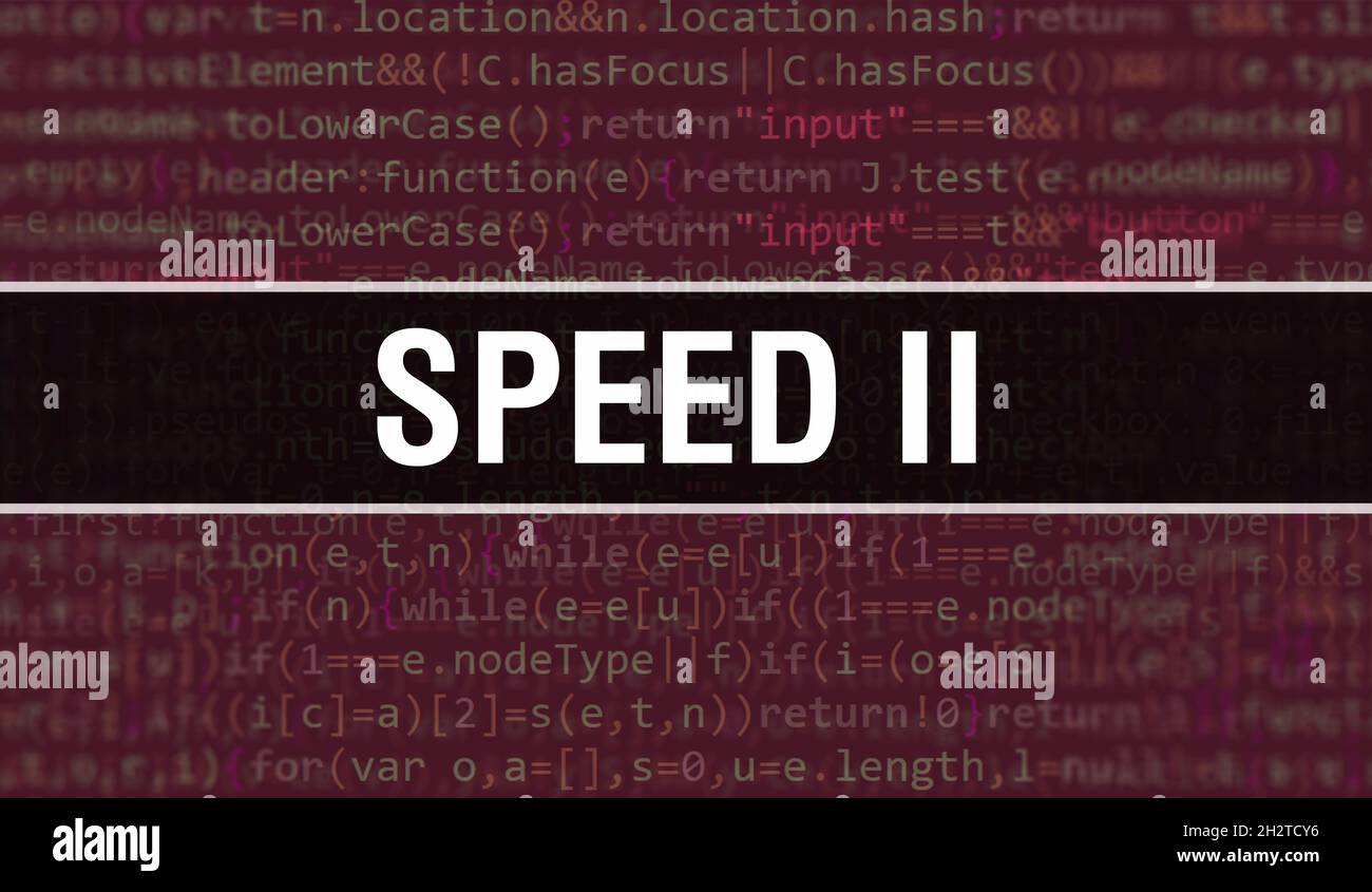 SPEED II concept with Random Parts of Program Code.SPEED II text ...