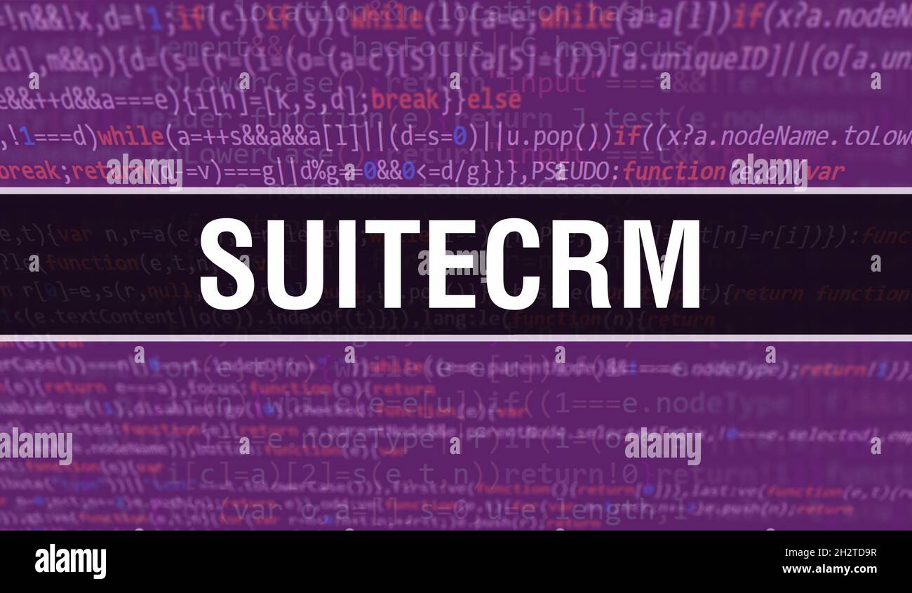 SuiteCRM concept illustration using code for developing programs and ...