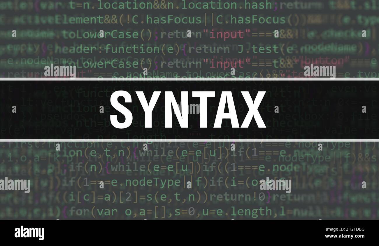 Syntax Code High Resolution Stock Photography and Images - Alamy