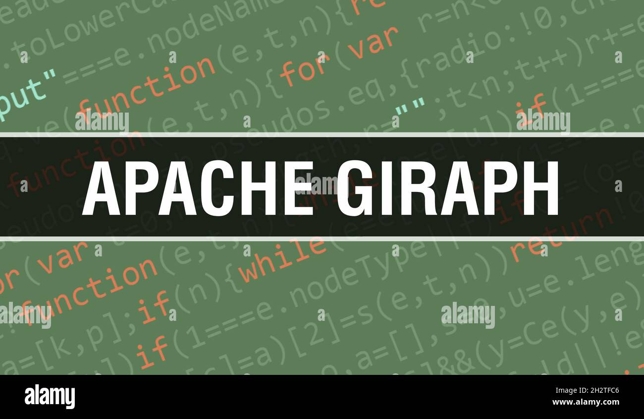 Apache Giraph concept with Random Parts of Program Code. Apache Giraph ...