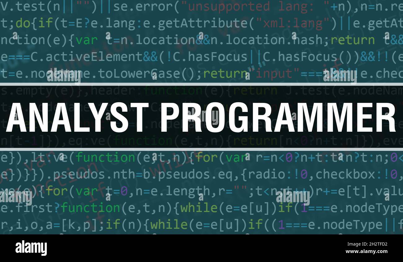Programmer analyst image hi-res stock photography and images - Alamy