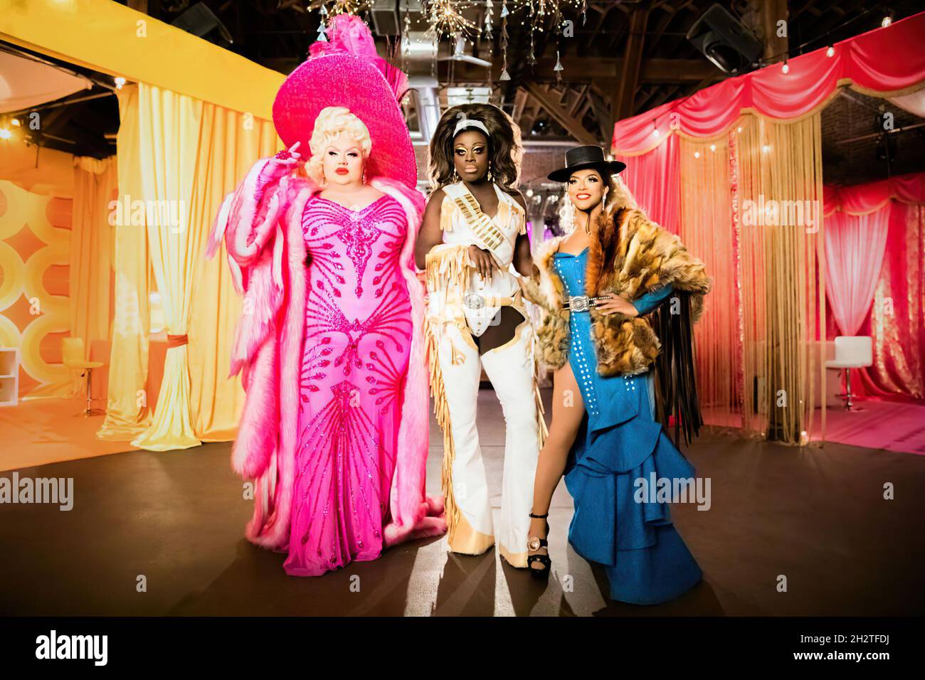 SHANGELA, EUREKA and BOB THE DRAG QUEEN in WE'RE HERE (2020). Credit: HBO / Album Stock Photo