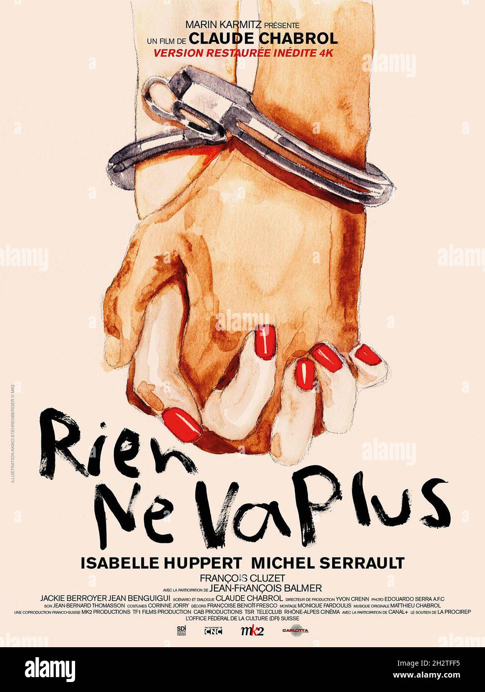 RIEN NE VA PLUS (1997), directed by CLAUDE CHABROL. Credit MK2