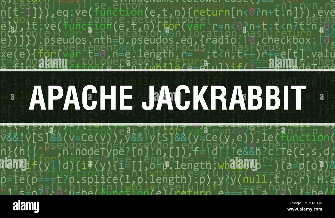 Apache Jackrabbit With Abstract Technology Binary Code Background ...