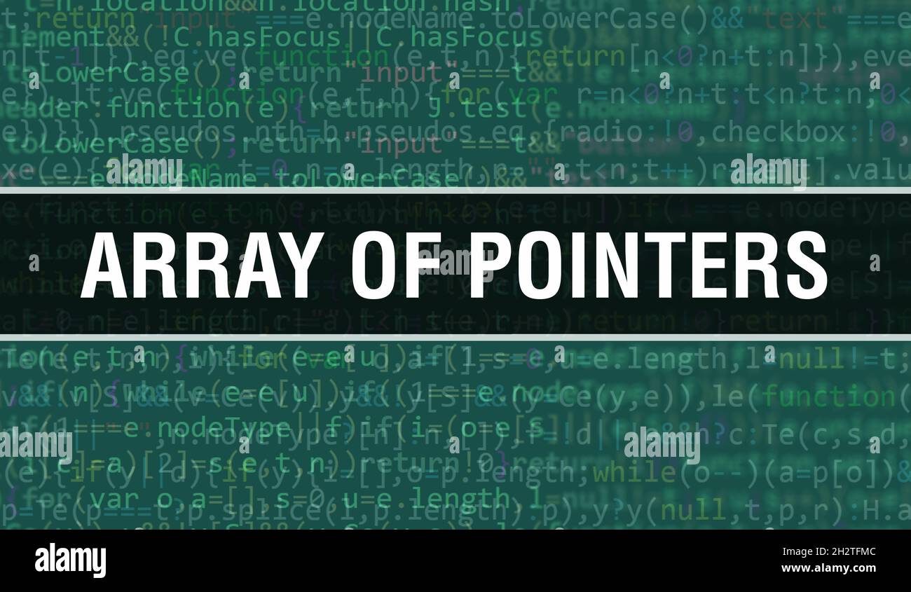 Array Of Pointers Concept With Random Parts Of Program Code Array Of Array Of Pointers Concept With Random Parts Of Program Code Array Of