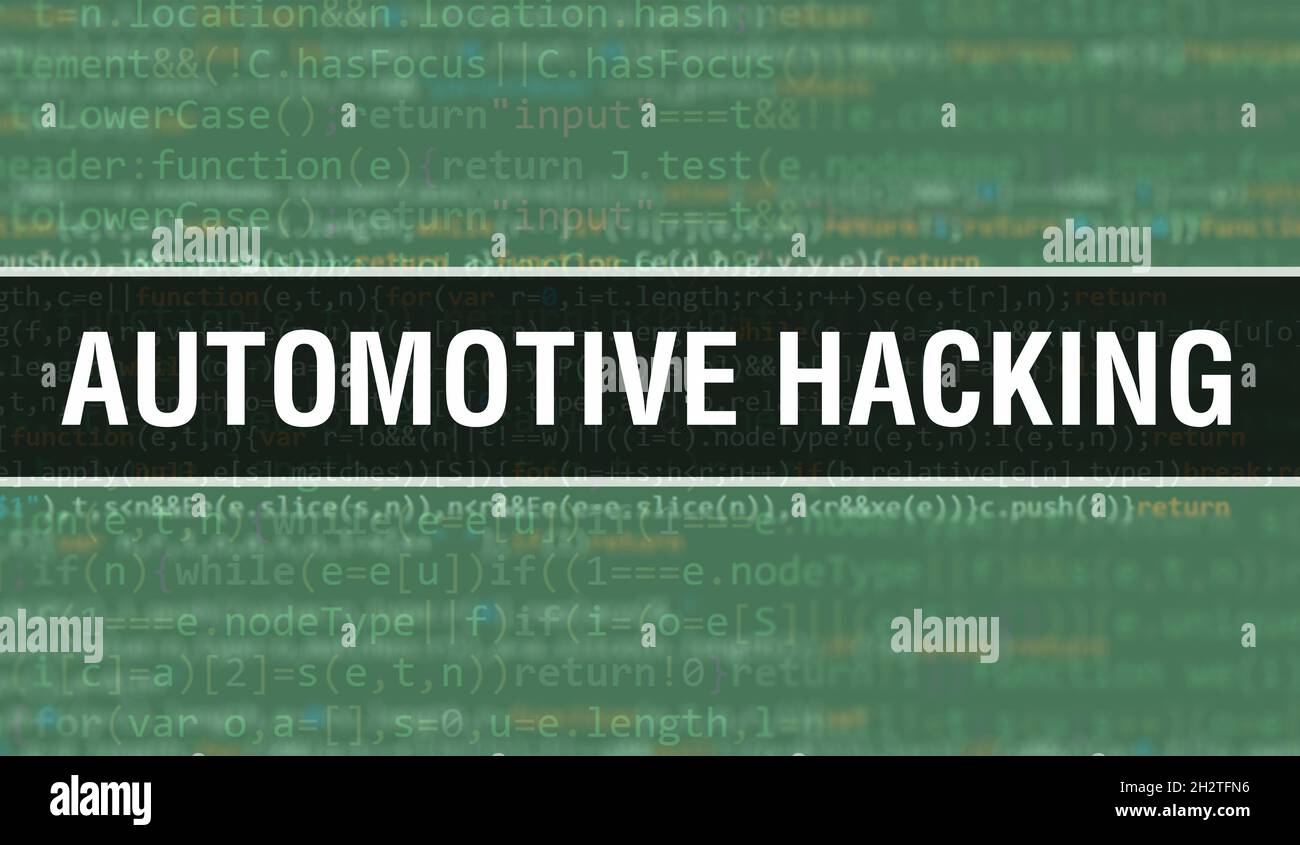 Automotive hacking with Digital java code text. Automotive hacking and ...