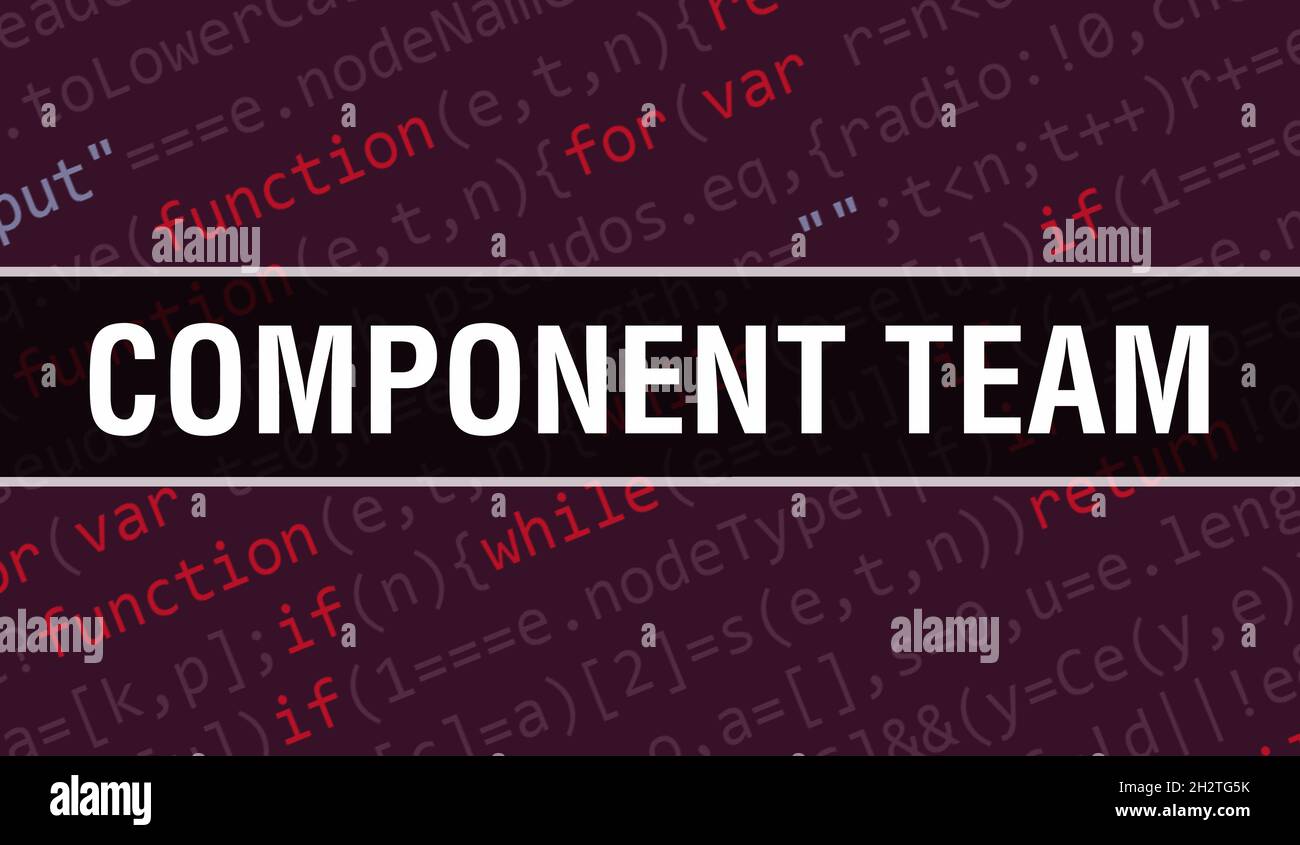 Component Team concept with Random Parts of Program Code. Component ...