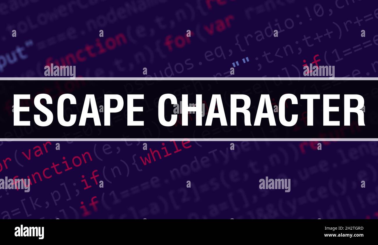Escape character hi-res stock photography and images - Alamy