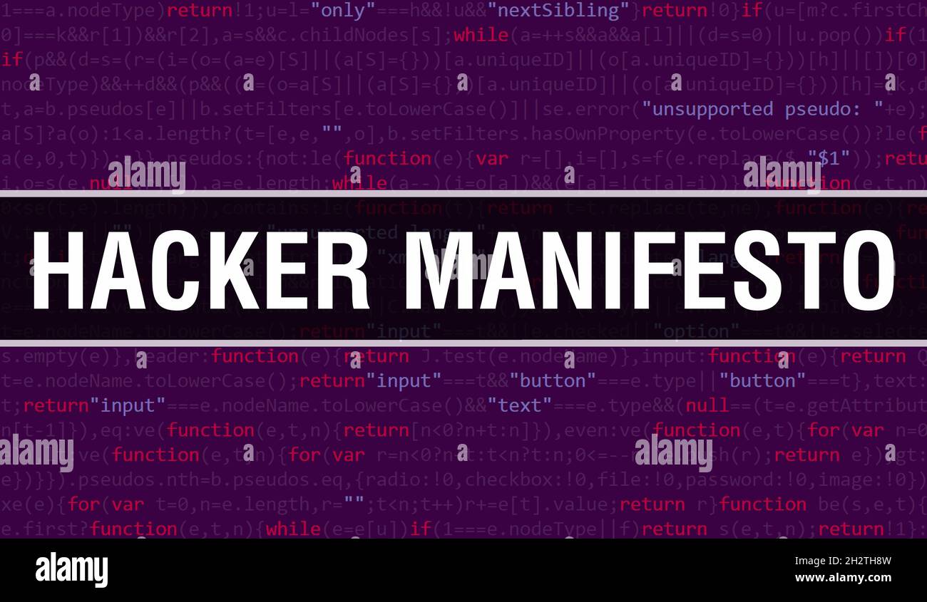 Hacker manifesto image hires stock photography and images Alamy
