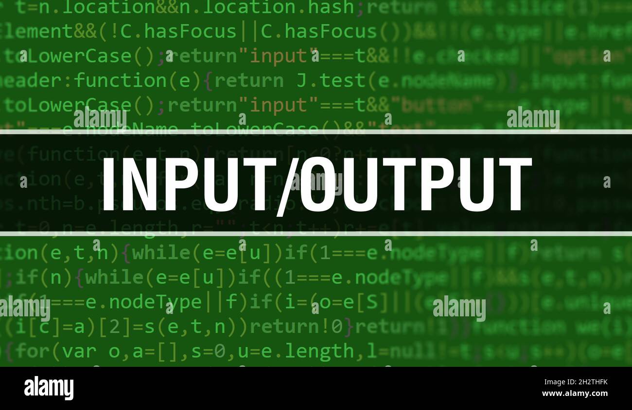 Input output image hi-res stock photography and images - Alamy