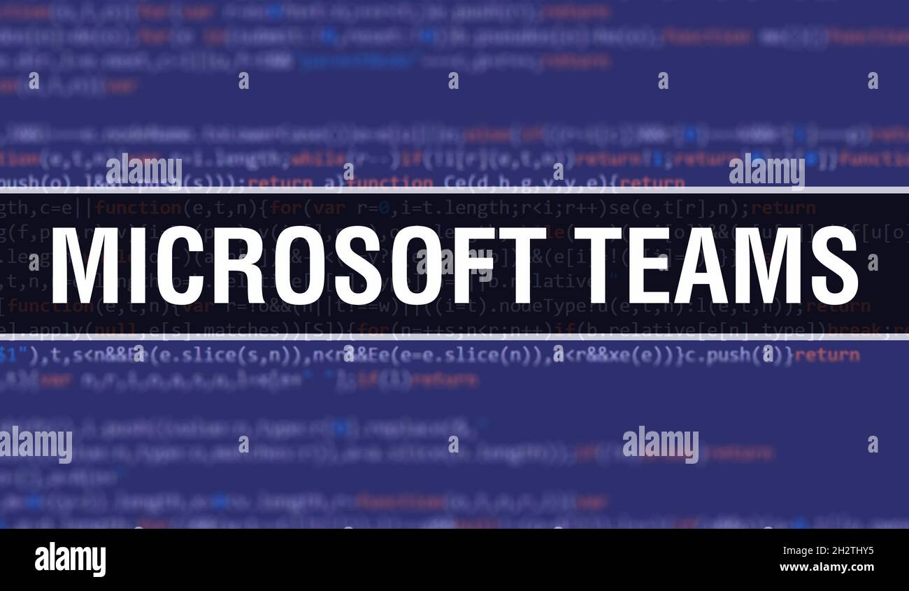 Microsoft Teams Text Written On Programming Code Abstract Technology Microsoft Teams Text Written On Programming Code Abstract Technology