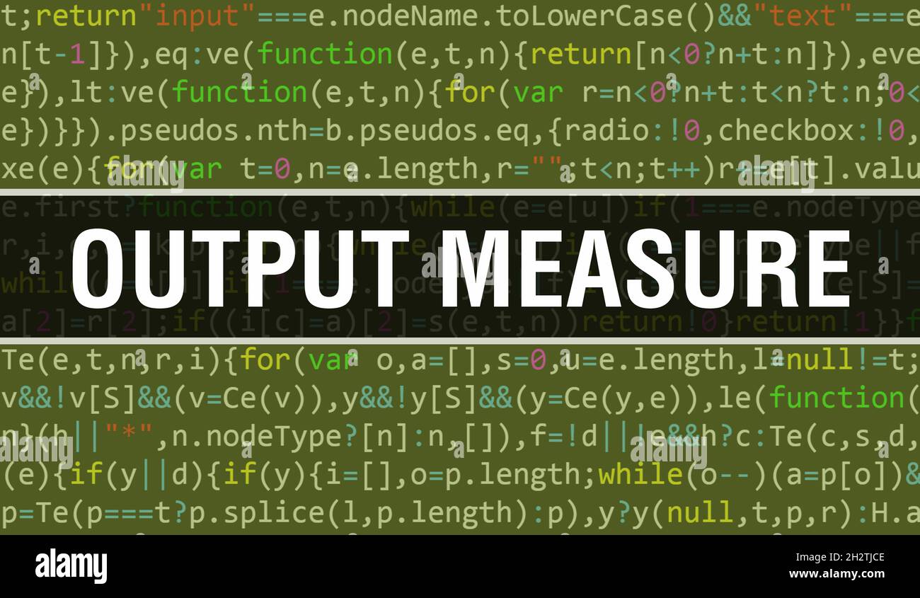 output measure concept with Random Parts of Program Code.output measure ...