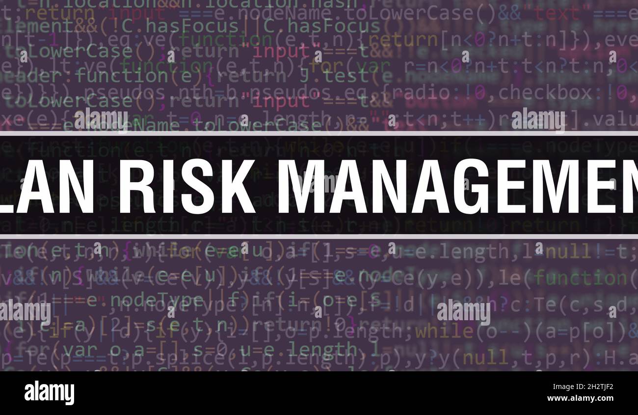 Plan Risk Management concept with Random Parts of Program Code.Plan ...