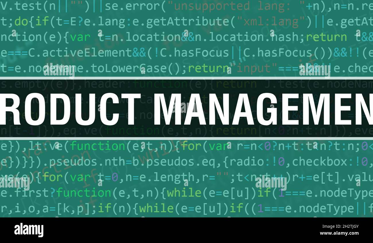 Product Management with Digital java code text. Product Management and ...