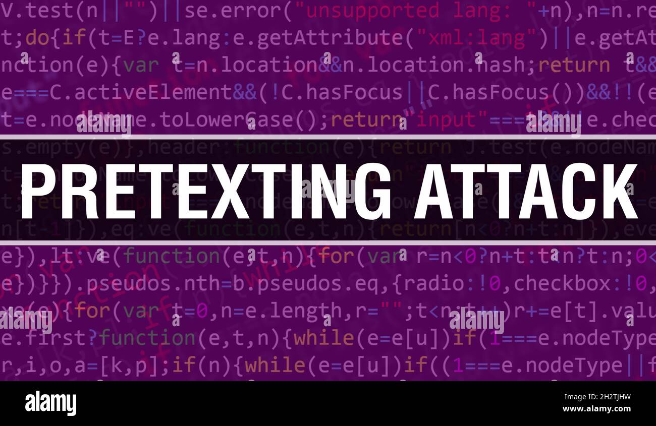 pretexting attack with Digital java code text. pretexting attack and ...
