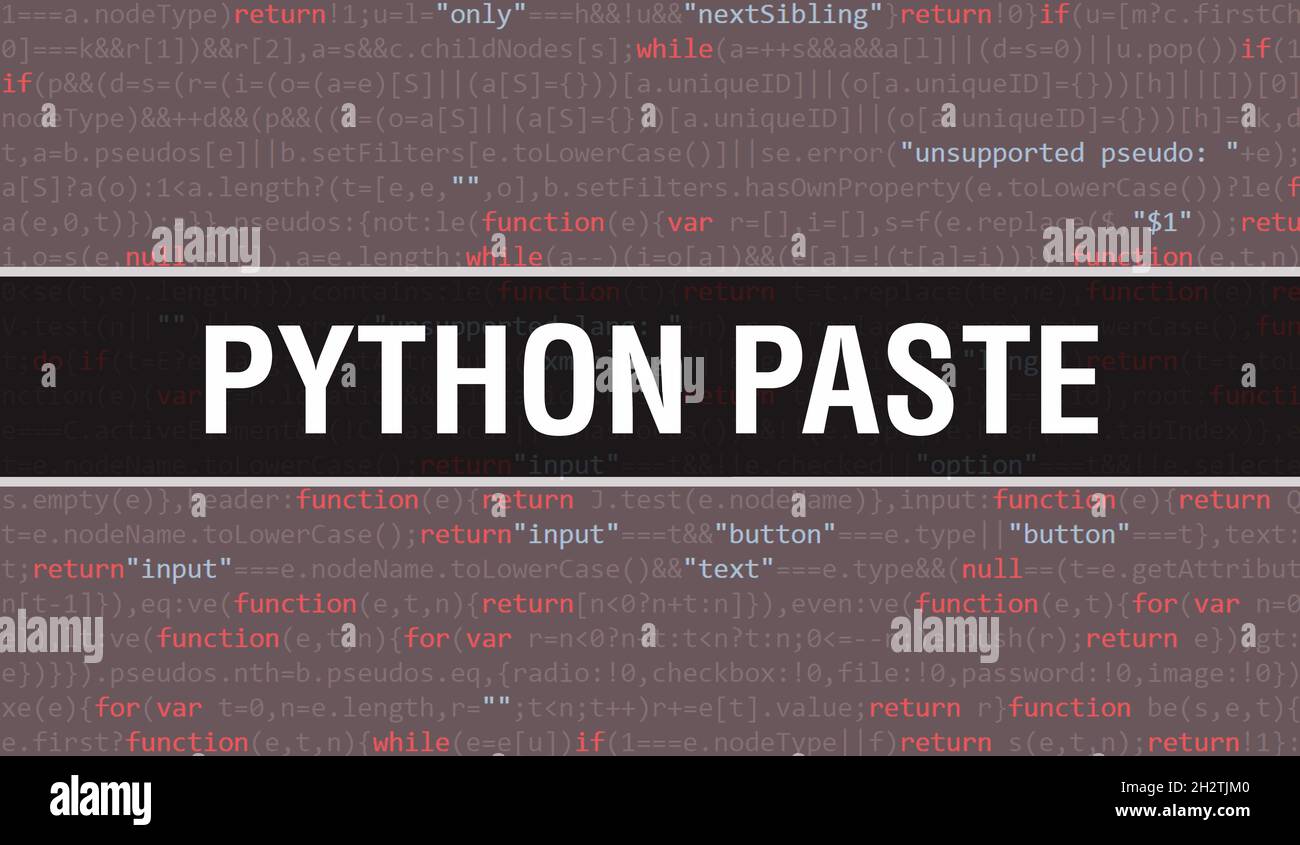 Python paste hi-res stock photography and images - Alamy