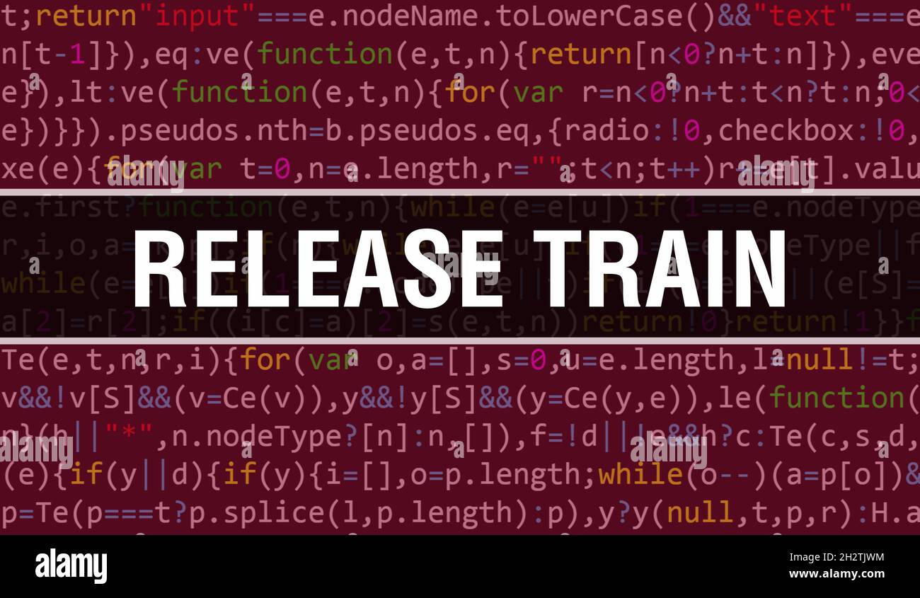 Release Train concept with Random Parts of Program Code.Release Train ...