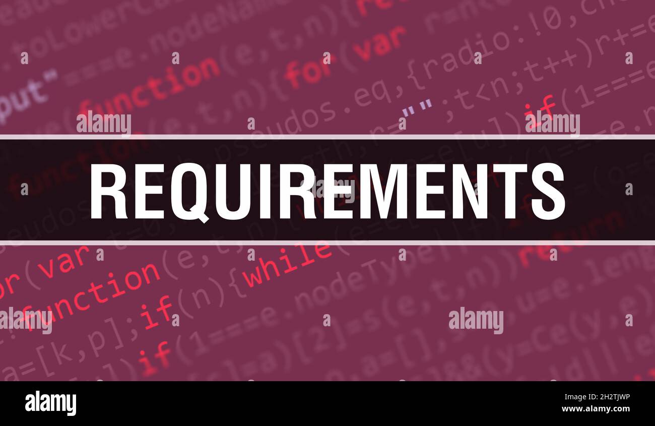 Software requirements hi-res stock photography and images - Alamy