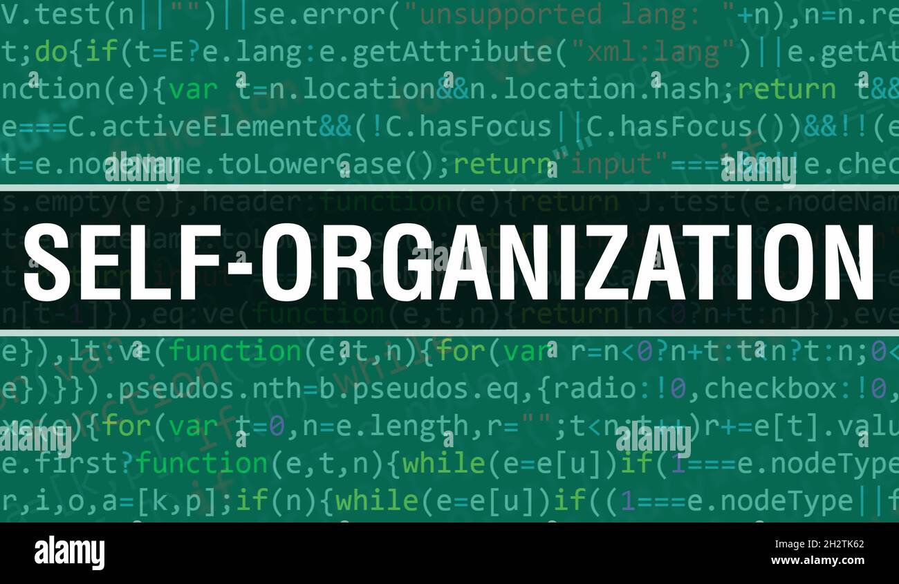 Self-Organization with Digital java code text. Self-Organization and ...