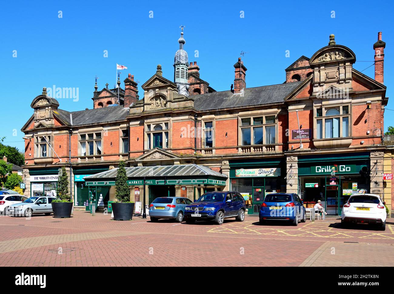 The Victorian Market Hall in the town centre, Burton upon Trent