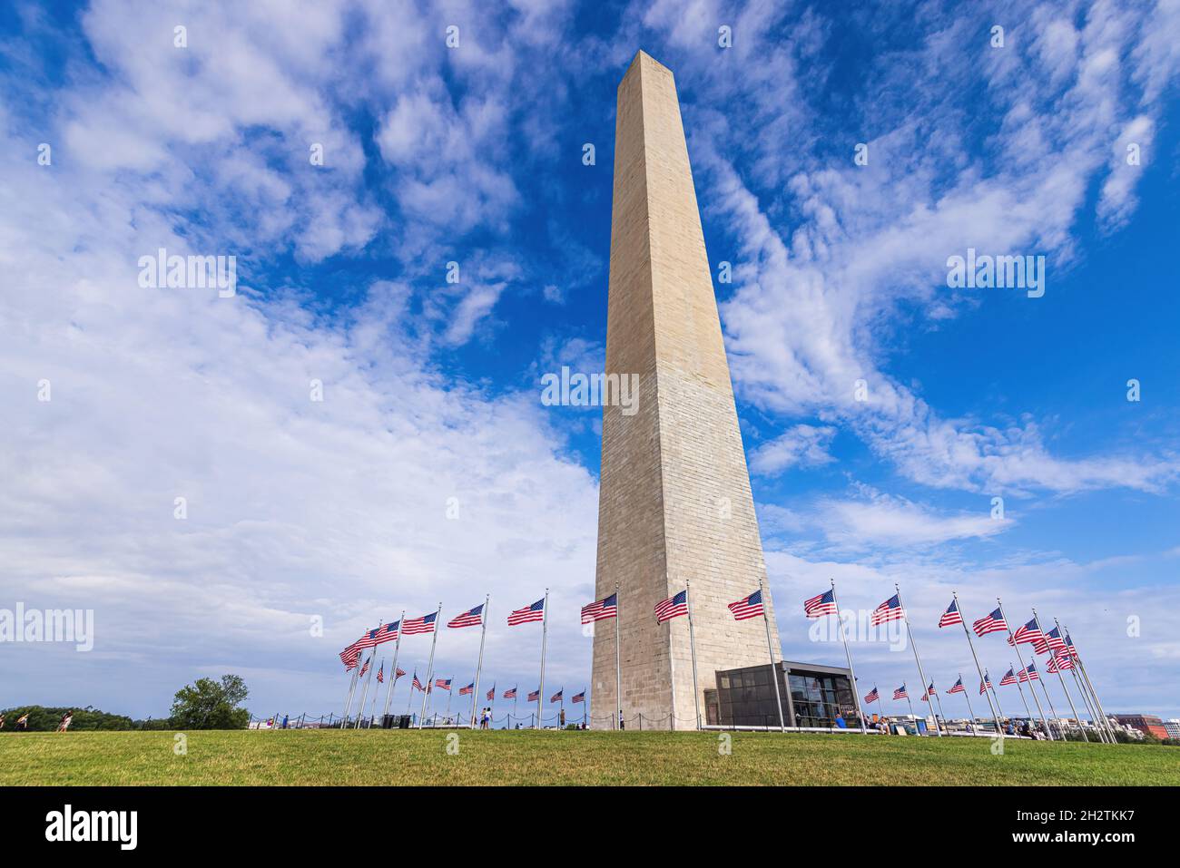 WASHINGTON DC, USA AUGUST 16 The giant Washington Monument with
