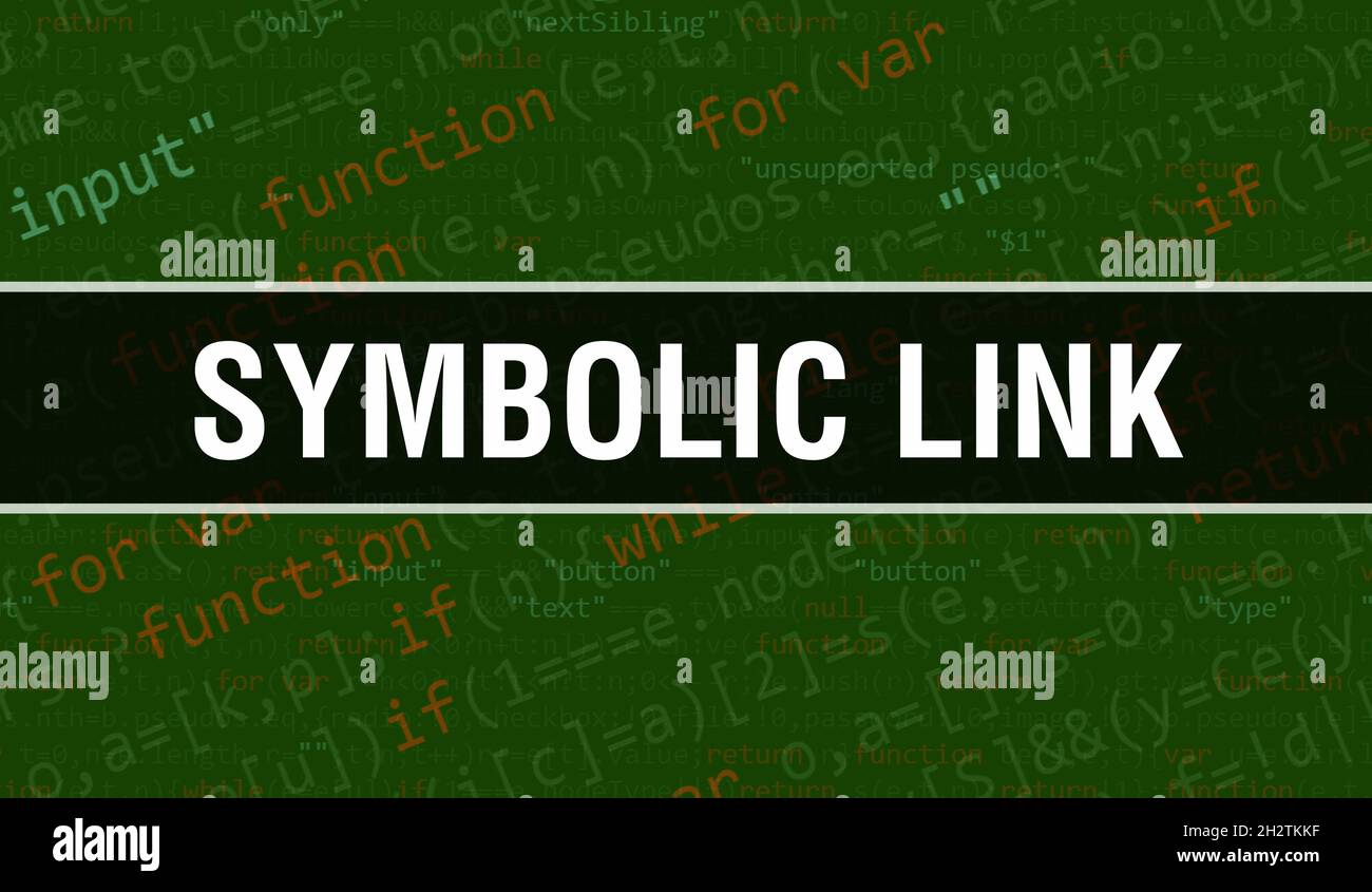 Symbolic link concept with Random Parts of Program Code.Symbolic link ...