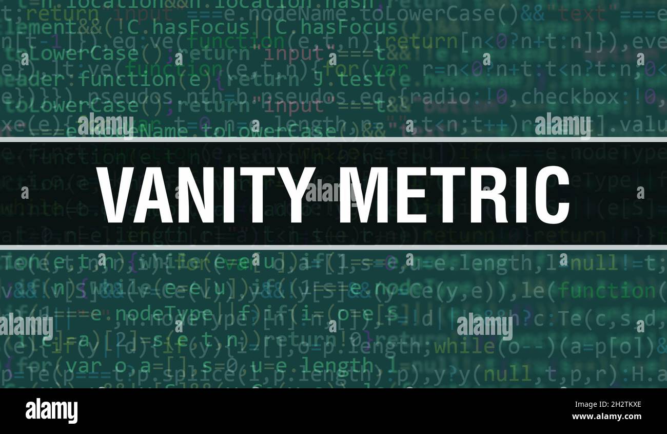 Vanity Metric concept with Random Parts of Program Code. Vanity Metric with Programming code