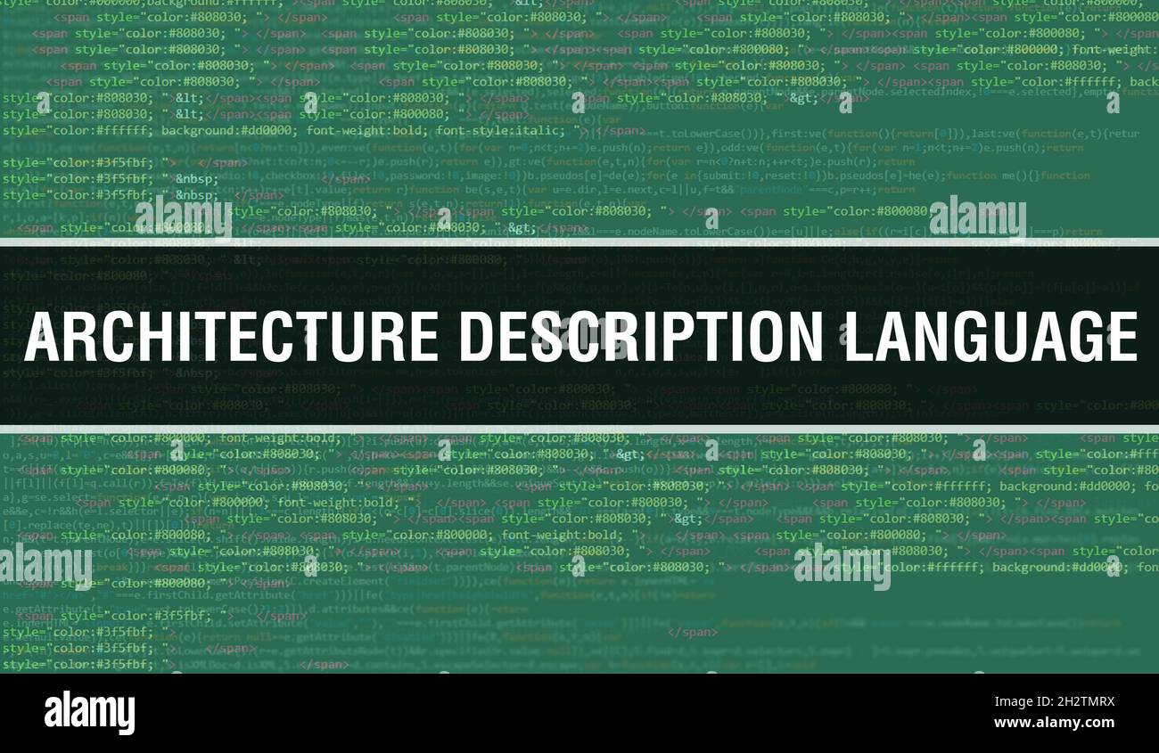 Architecture description language with Digital java code text ...