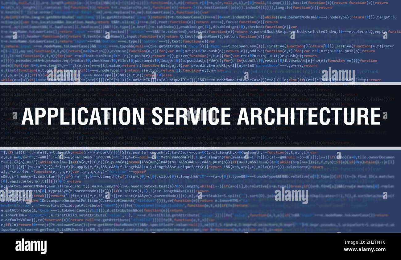 Application service architecture concept with Random Parts of Program