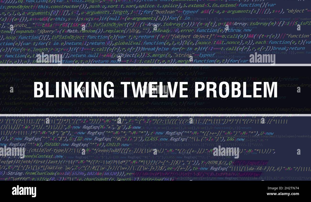 Blinking twelve problem image hi-res stock photography and images - Alamy