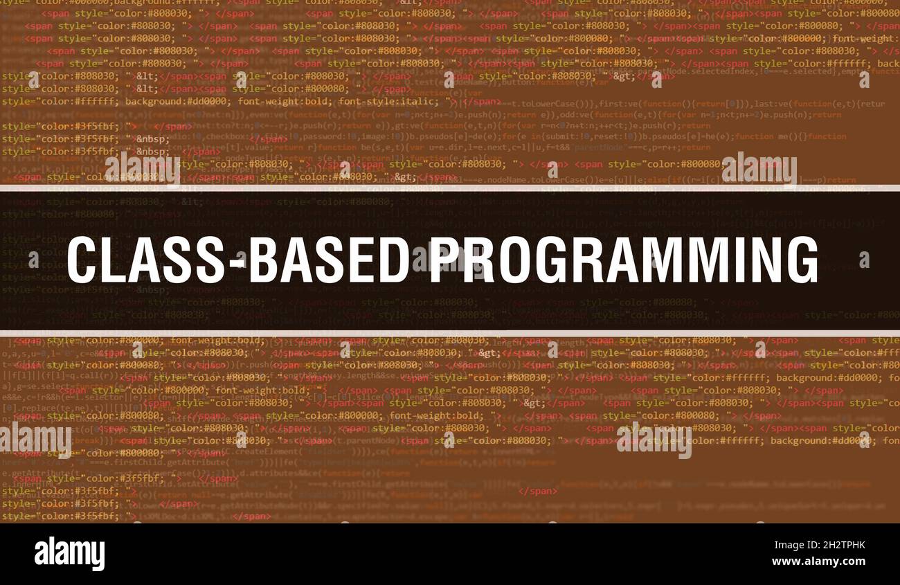 Class based programming text hi-res stock photography and images - Alamy